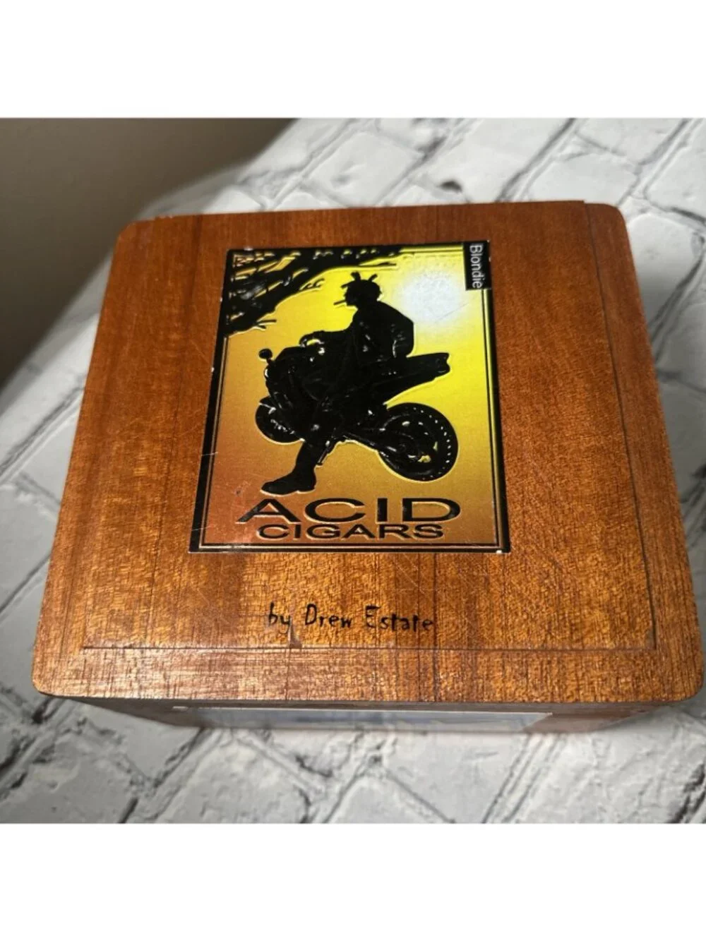 Acid EMPTY Cigar Box Lot Of 2 By Drew Estate Wood Crafts Storage Blondie & Atom